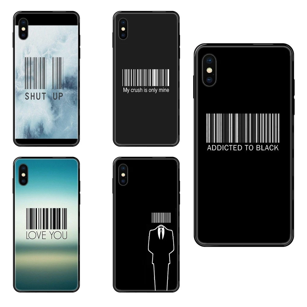 Barcode Cool Design Worlds Nicest For Huawei Honor 20 20I 20S 10 10I 6A 7A 7X 8C 8X 9 9A 9I 9X Lite Pro Black Soft Top Detailed | Мобильные