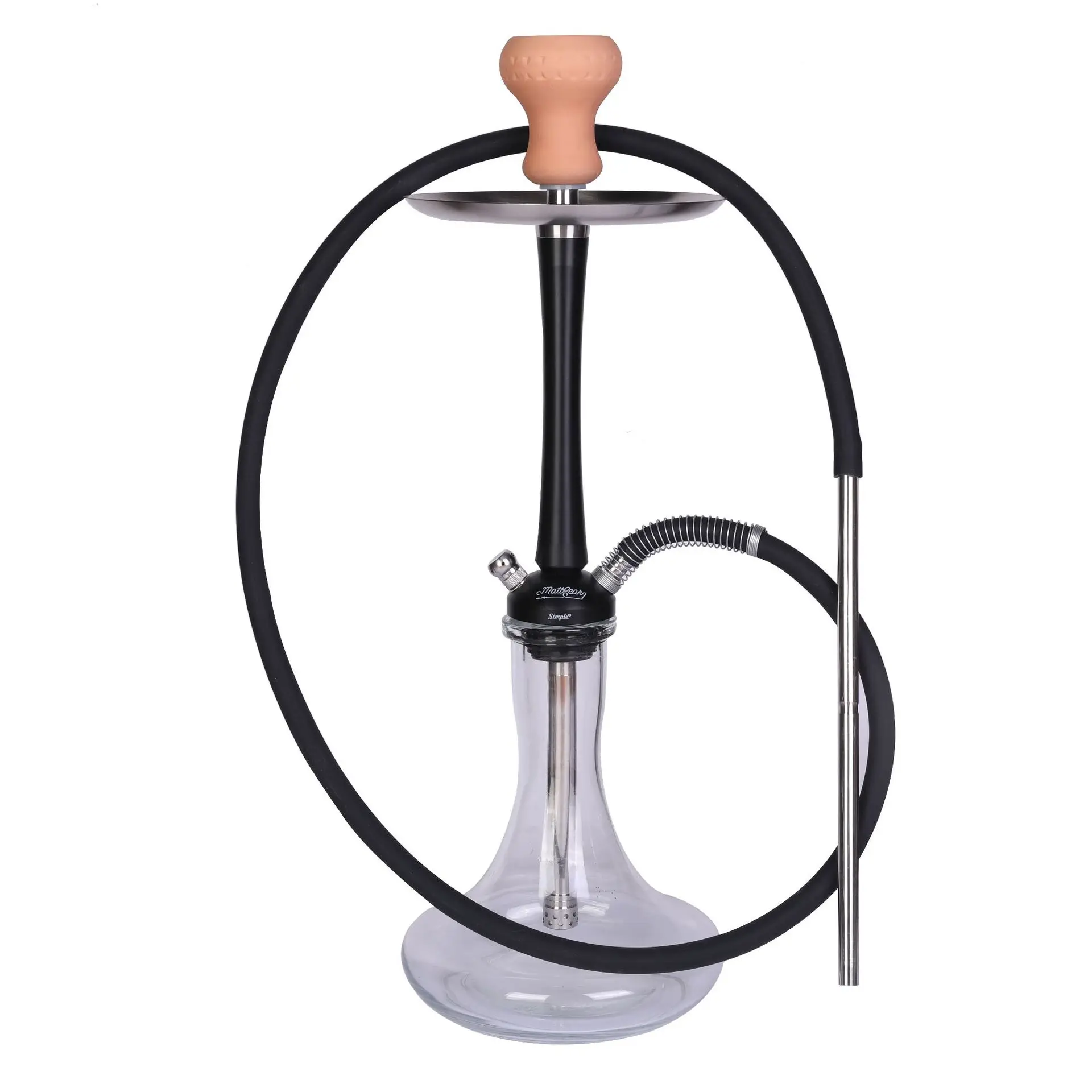 Arabian Hookah Set Nylon Stainless Steel Complete Chicha Black And