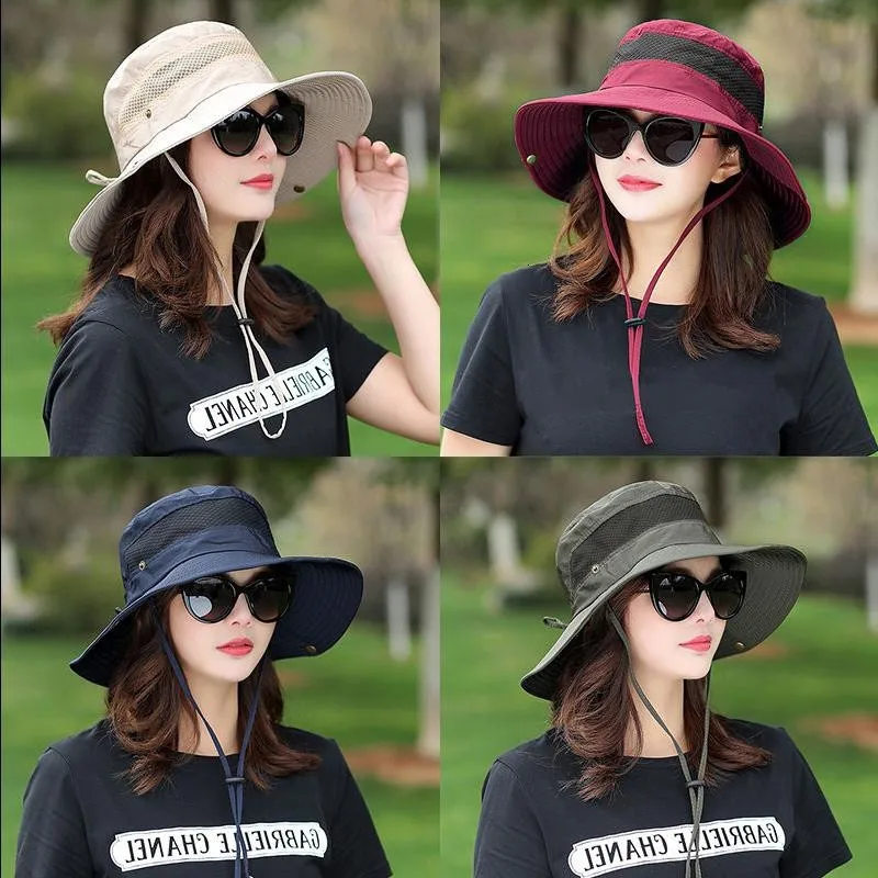

Fishing Sunshade Hat Women Men Sun Protection UV Sunscreen Jungle Umbrella Cap Fisherman Summer Camping Chapeu Pesca Climb UPF50