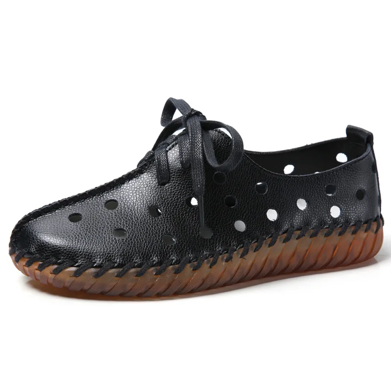 

H10 Ladies Casual Flat Shoes Spring Bowtie Flats Women Round Toe Slip-on Ballet Flats Knitted Pu Leather Ballerinas Flats