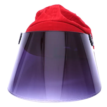 

Uv Sunshade Cap Summer New Neck And Face Sunshade Cap Outdoor Cycling Adjustable Sunscreen Cap Red