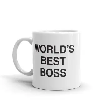 

Coffee Mug With Dunder Mifflin, Unop Dunder Mifflin The Office-World's Best Boss-11 oz Present Idea forBosses/Coworkers