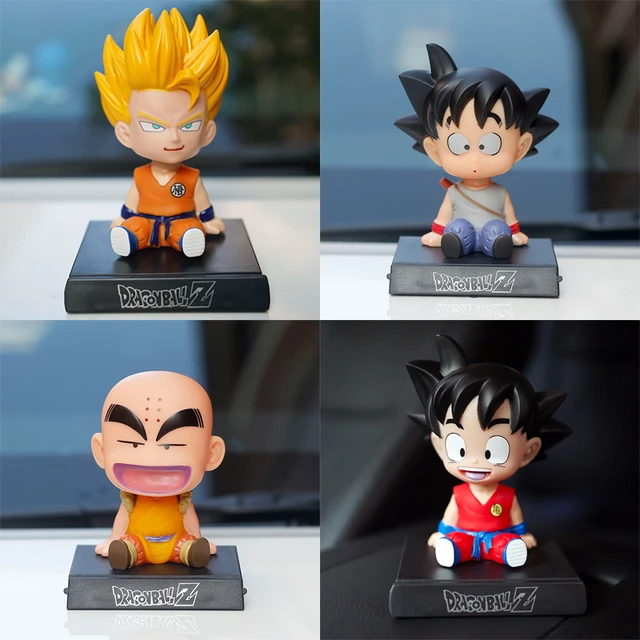 Dragon ball goku dos desenhos animados balançando cabeça figura telefone do  carro titular ornamentos decorações interiores de automóveis anime boneca  brinquedos acessórios - AliExpress