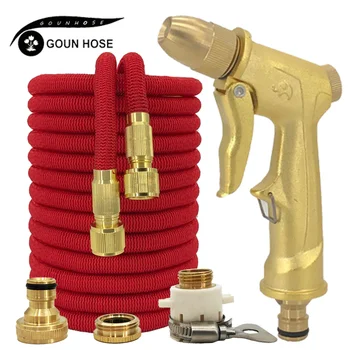 

25ft-100ft Garden Hose High Ppressure Car Wash Water Gun Hose Can Be Expanded EU TPE Hose For Garden Drip Irrigation Supplies