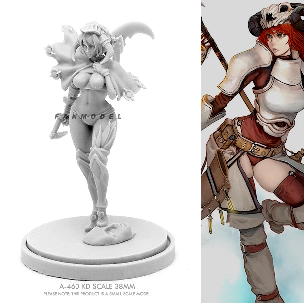 

38mm Resin model kits figure colorless and self-assembled A-460