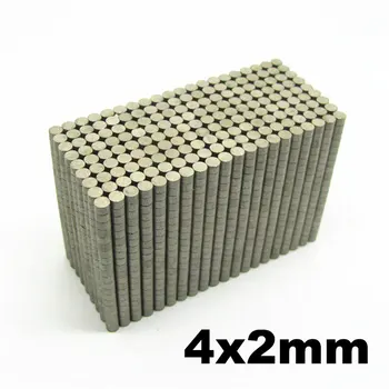 

SmCo Magnet Thin Disc Diameter Dia. 4x2 mm Plate Grade YXG28H 350 Degree C High Temperature Permanent Rare Earth Magnets 100pcs