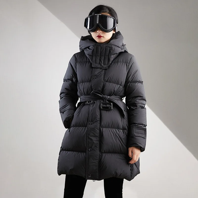 

Winter Coat Women 90% White Duck Down Jacket Women Korean Down Coat Slim Puffer Jacket Warm Parka Casaco 0033 YY1423