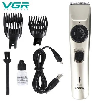 

VGR Luxury Hair Clippers Men Tondeuse Cheveux USD Interface Charging Cortapelos Adult Razors Professional Trimmers Corner Razor
