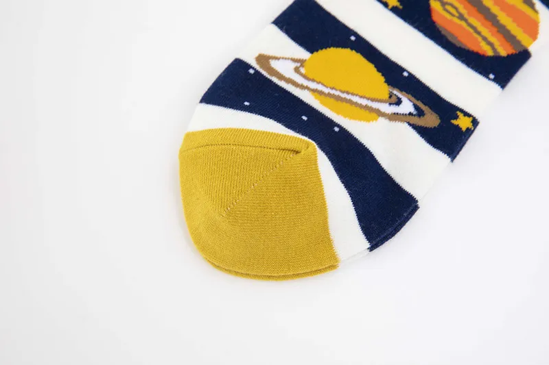New Space Alien Planet Universe Cartoon Cotton Skate Cool Casual Socks Women Men Astronaut Funny Boat Short Happy Ankle Socks