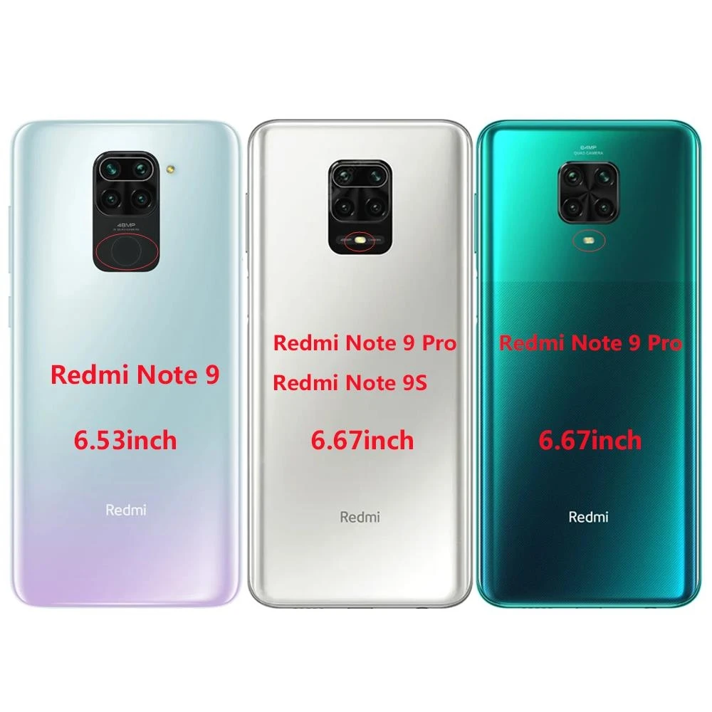 For Xiaomi Redmi Note 9 Case Soft Tpu Phone Back On Redmi Note 9 Pro Silicon Cover Redmi Note9 Pro Note9Pro Bumper Shell Funda