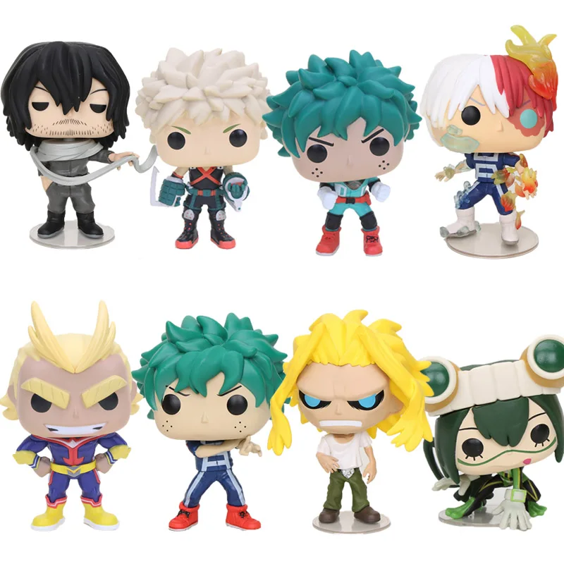 10 см аниме Q ver. My Hero Academy figure DEKU Midoriya izku Bakugou Katsuki All Might Asui Tsuyu Aizawa Shota фигурка модель игрушки