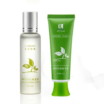 

For Luran Pagina Green Tea Hair Removal Cream Combination Set Of Armpit Hair Leg Hairs Armpit Male And Female Yin Special