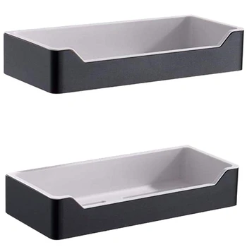 

Toilet Punch Free Punch Dual-Use Shelf Household Bathroom Toilet Storage Rack Wall-Mounted Sink Drain Rack 2