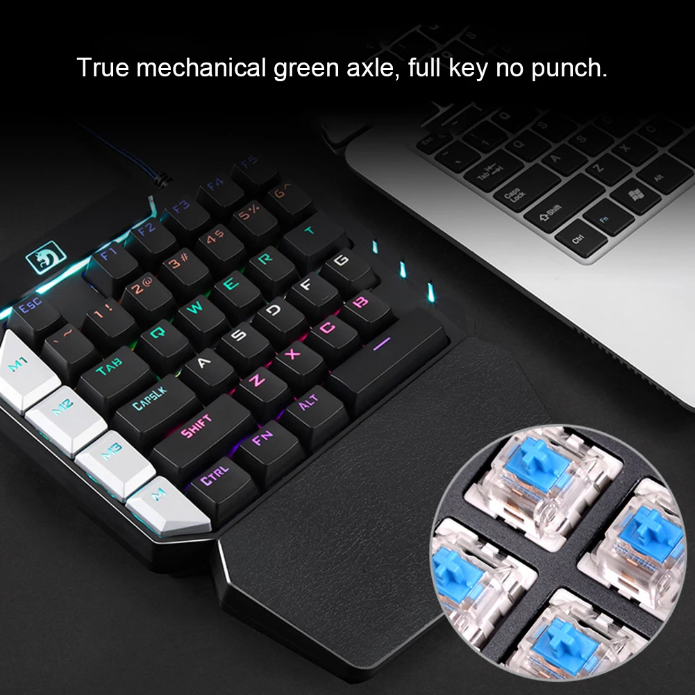 Игровая клавиатура K109 CoolGaming, Одноручная механическая клавиатура для игр PUBGmobile, левая клавиатура, ПК ноутбук, клавиатура