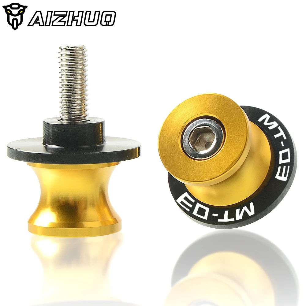 MT 03 Motorcycle Accessories 6MM CNC Aluminum Swingarm Spools Stand Screw Slider For YAMAHA MT03 MT-03 mt03 2005-2020 2019 2018