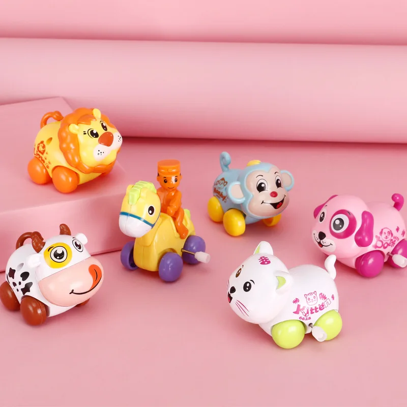 1 шт. заводные игрушки животные заводная игрушка для прыжков прогулок детская