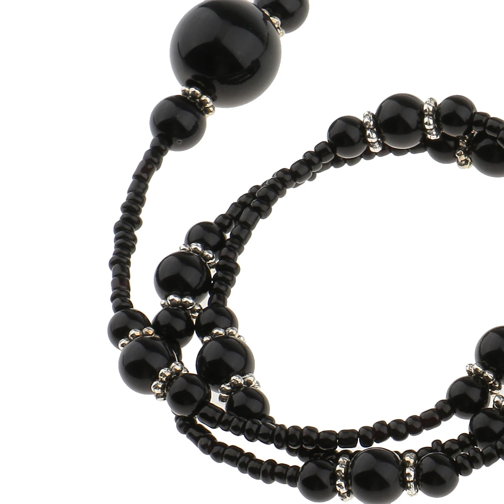 2 Pieces Boho Beads Eyeglass Chain Sunglass String Holder Strap Neck Strap Cord Lanyard Rope Necklace 65cm 70cm 