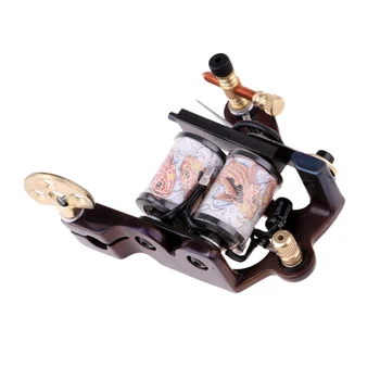 

Tattoo Machine Gun Body Art Liner Shader 10 Wraps Coil With 3 Handle Wrenchs
