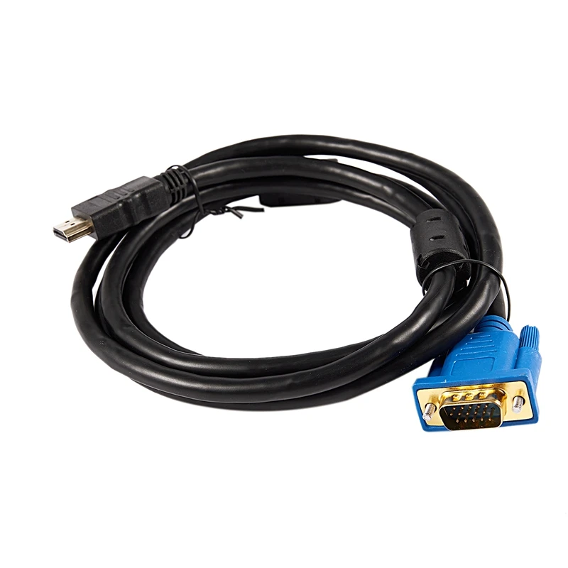 1,8 M HDTV HDMI мужчина к VGA Кабель-адаптер Разъемы для PC tv черный