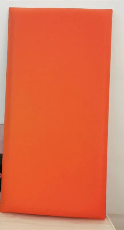 Мягкие наклейки на стену для предотвращения столкновений, на заказ, с изображением татами, на стену, крутой губчатый коврик на заказ, мягкая Настенная Наклейка на кровать - Цвет: Оранжевый