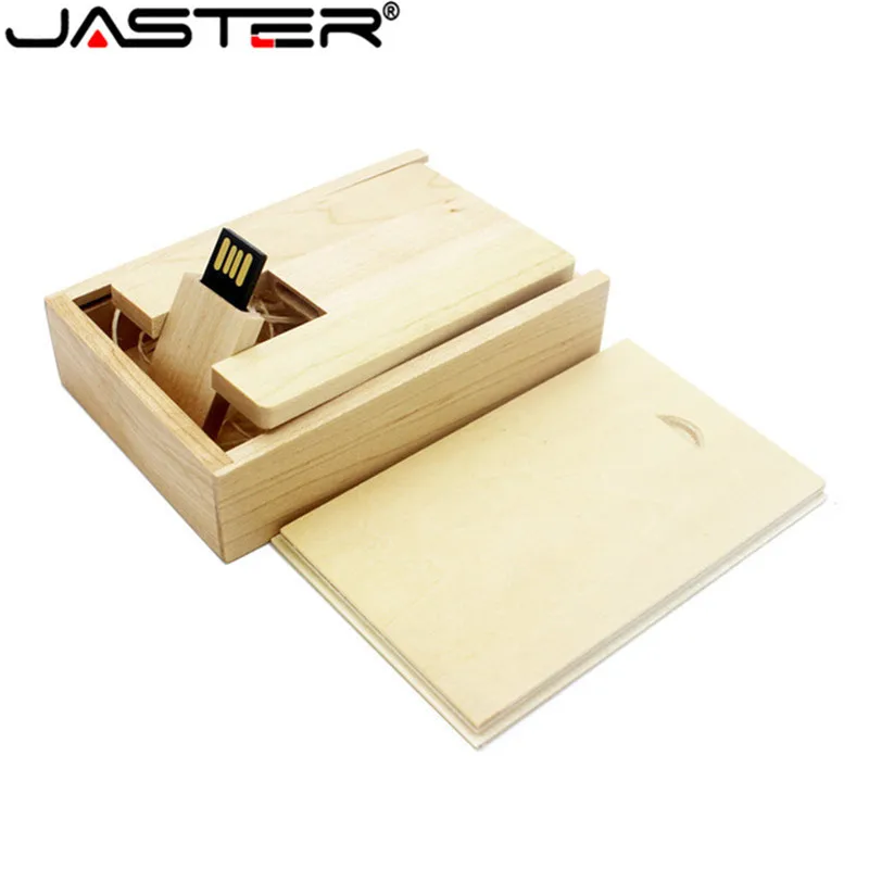 JASTER(более 10 шт бесплатный логотип) фотография клиента Логотип Деревянный usb+ коробка usb флэш-накопитель Флешка 4 ГБ 16 ГБ 32 ГБ 64 ГБ свадебный подарок