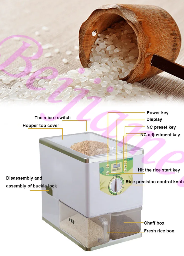 homemade rice milling machine
