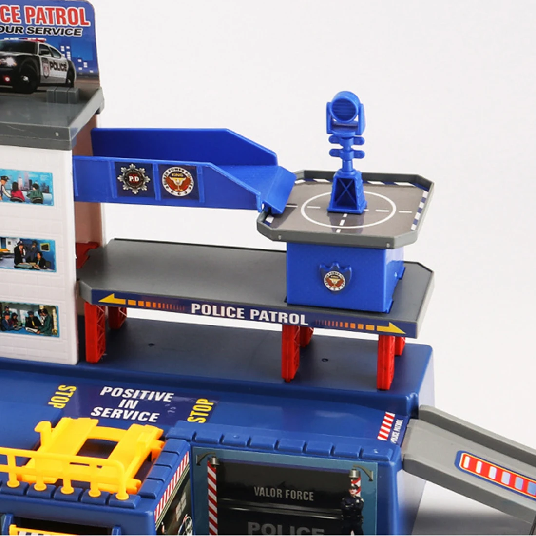 Многоуровневый парковочный игрушечный гараж большая парковка Playset-полицейский офис штаба Diecasts& игрушечные транспортные средства игрушки и хобби