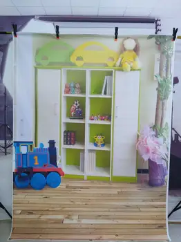 

Flash Deal!!! Backdrop for Photo Toy Rack Children House Photoshoot Background