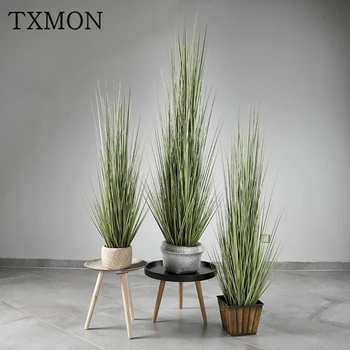 

Simulation green plants PVC pure grass potted INS wind Nordic home accessories ornament artificial plants fake flower decoration