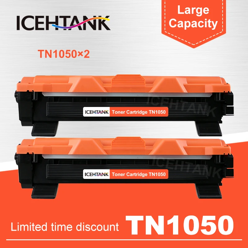 Совместимый картридж с тонером ICEHTANK 2 шт. TN 1050 для Brother HL-1110 1111 1112 1210