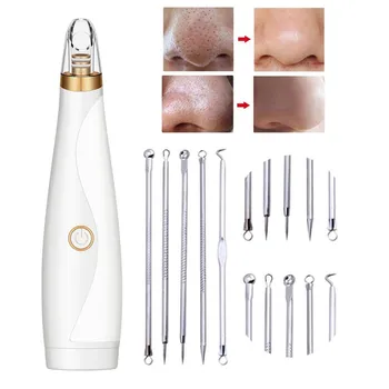 

Blackhead Remover Face Deep Pore Cleaner Acne Removal Needle Pimple Vacuum Suction Facial SPA Diamond Beauty Care Tool Skin Care