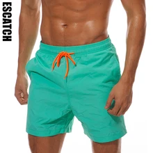 Новинка, быстросохнущие мужские пляжные шорты Escatch, летние шорты для занятий спортом, бега, спортзала, шорты для серфинга, пляжные шорты для мужчин 4XL