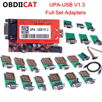 

High Quality UPA Full Adapters New UPA USB Programmer V1.3 upa usb V1.3 Full Set Eeprom adapter ECU chip Tuning tool