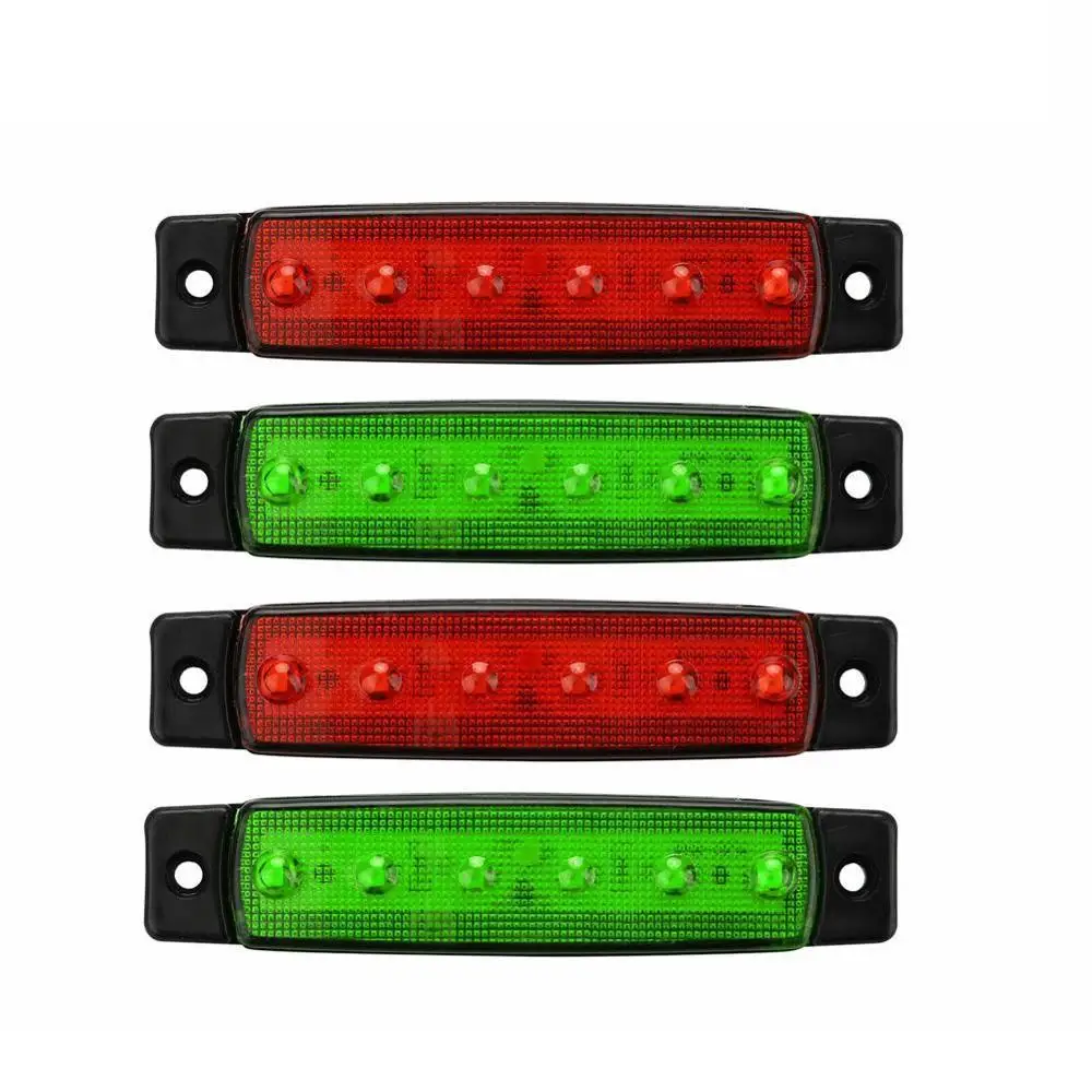 4pcs Red Green Boat Navigation Led Lights Stern Lights Boats Starboard