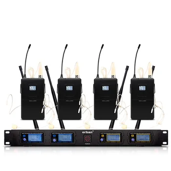 

Professional wireless microphone system head-mounted microphone for church school speech stage performance microphone wireless