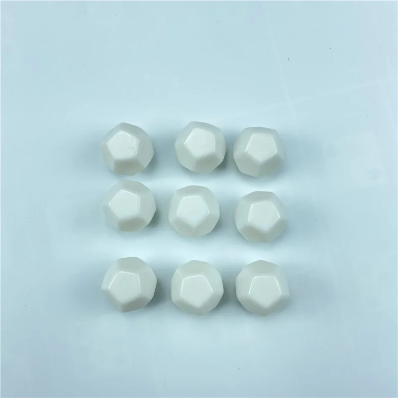

100/200pcs White 22mm Blank Dice D12 Blank Acrylic Rounded Board game Corner RPG Dice Write DIY Carving Children Teaching Dice