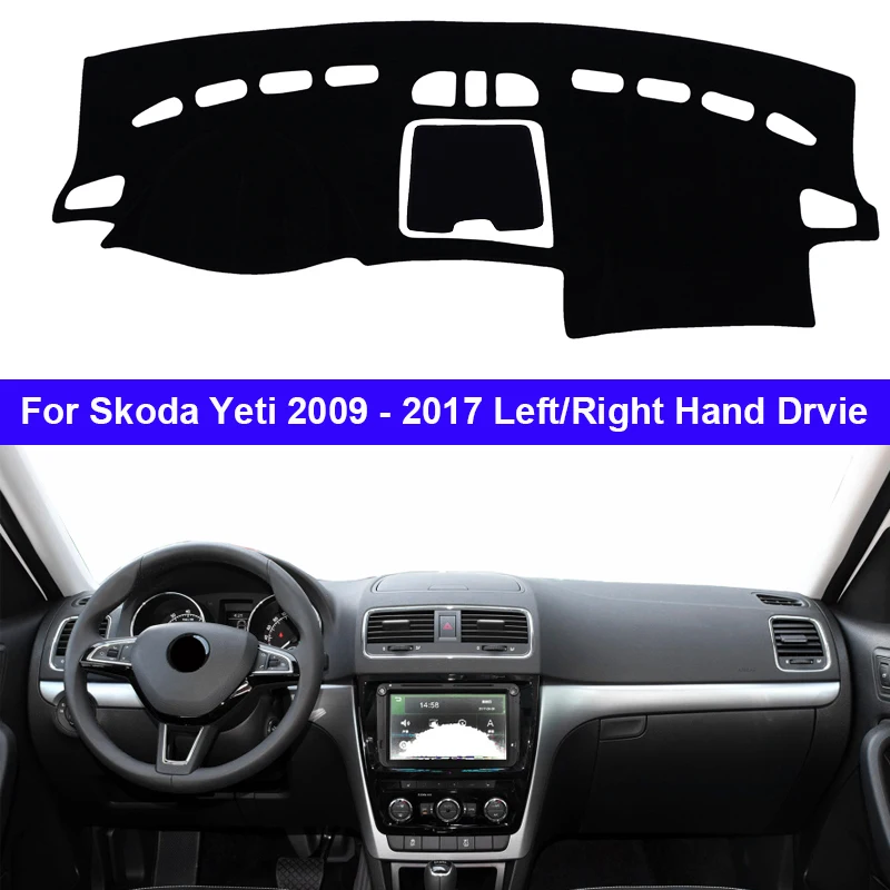 Накидка на приборную панель автомобиля ковер для Skoda Yeti 2009-2017 от солнца 2016 2015 2014 2013