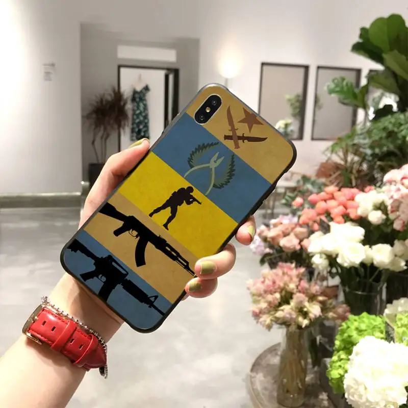 Мягкий силиконовый черный чехол для телефона PENGHUWAN Counter Strike cs go Game iPhone 11 pro XS MAX 8 7 6 6S