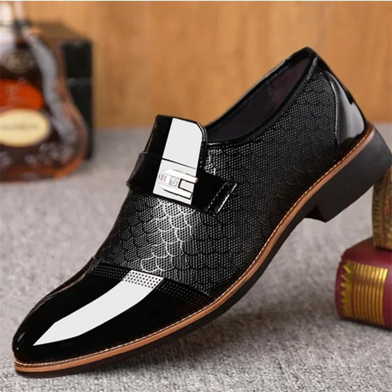 38-48 Мужская официальная обувь стильная удобная деловая официальная обувь для джентльменов#3393