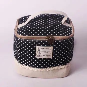 

Lovely All-match Makeup Bag Large Capacity Storage Bags Fashion Lady Cosmetic Bag Linen Travel Oganizer for Toiletries Kit