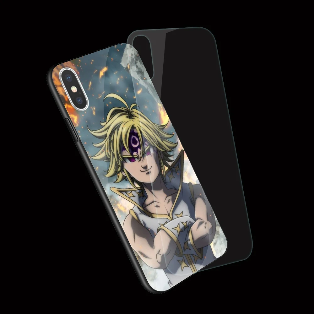 Чехол для телефона EWAU The Seven Deadly Sins из закаленного стекла для iPhone 5 5S SE 6 6s 7 8 Plus X XR XS 11 pro Max