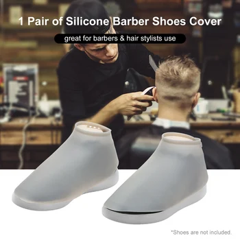 

Reusable Silicone Barber Shoes Cover Salon Haircut Styling Tools Waterproof Adjustable Hair away from Falling into Shoe Cover