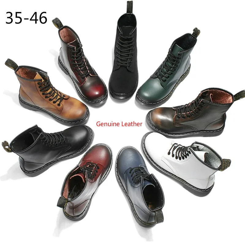 

Men Boots 2020 Spring Autumn Ankle Boots Winter Women Genuine Leather Boots Man Equestrain Western Basic Desert Boots