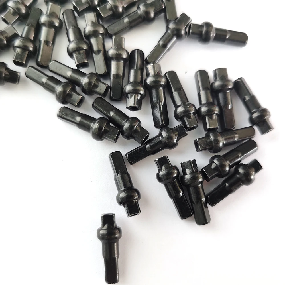 Bike Nipples 14.4mm 16mm 18mm 14G 2.0 Spoke 3.2mm Double Square Head Aluminum