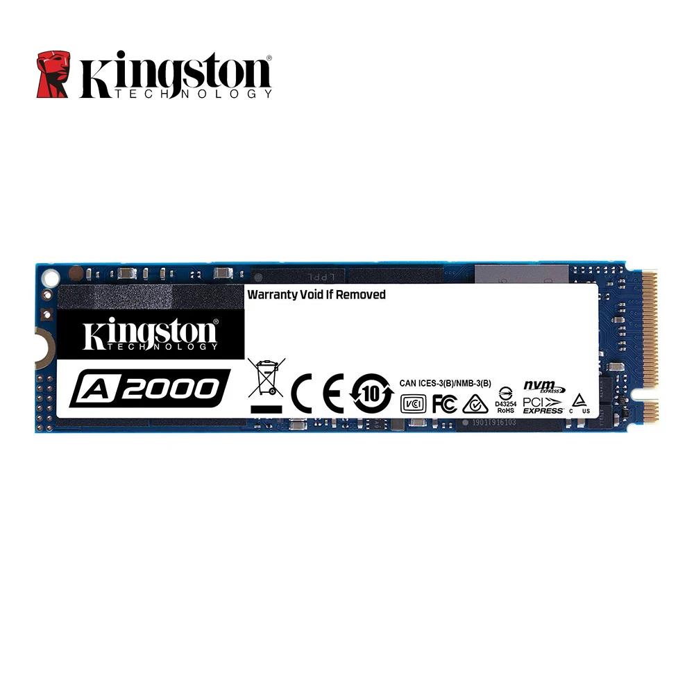 Kingston A2000 NVMe PCIe Disco SSD M.2 2280 M2 250GB 500GB Внутренний твердотельный диск HDD для компьютера