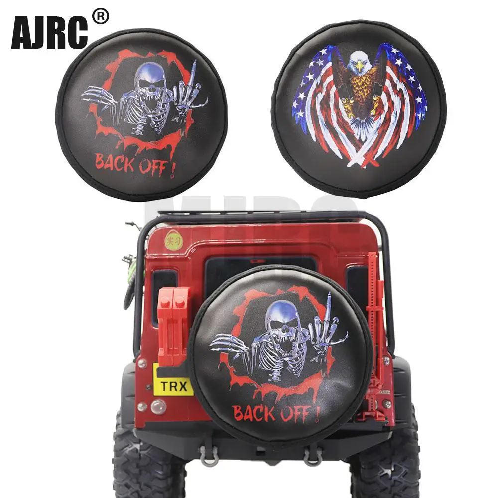 RC 1:10 Tire Cover "BACK OFF" "DON'T TOUCH ME" 1.9" FOR Crawler Traxxas TRX-4 