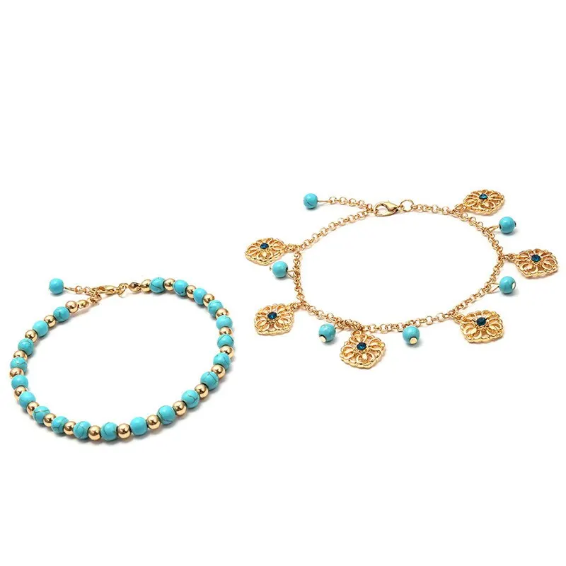 Панк Boho ножные браслеты из бисера браслет с кисточками женские Цепочка-браслет на лодыжку