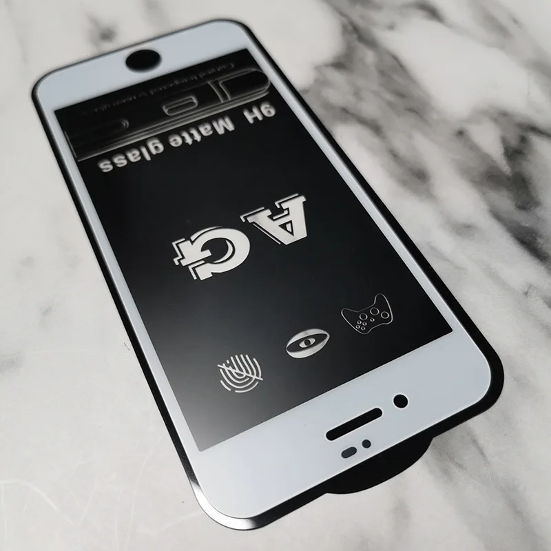 50Pcs/Lot AG Matte Glass For 11 Pro Max SE 2020 X XR XS Max 6 S 8 7 Plus Anti-Fingerprint Frosted Screen Protector For iPhone 11