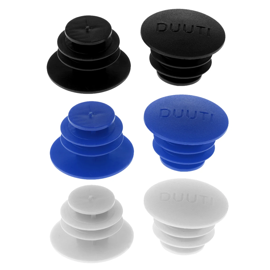 6PCS PE Handlebar End Plugs Caps Push-in Bike Bicycle Bar Grips Plugs Luminous 27mm
