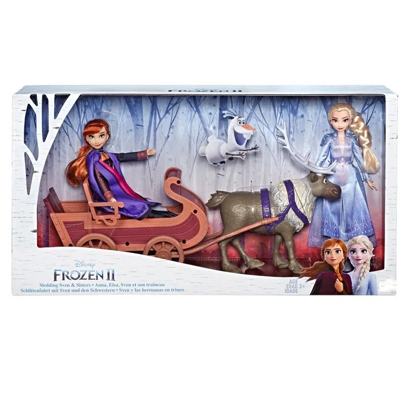 Дисней Холодное сердце Эльза Анна Олаф кукла игрушки сани Приключения кукла Набор Мода Принцесса замороженная 2 для детей подарок на день рождения